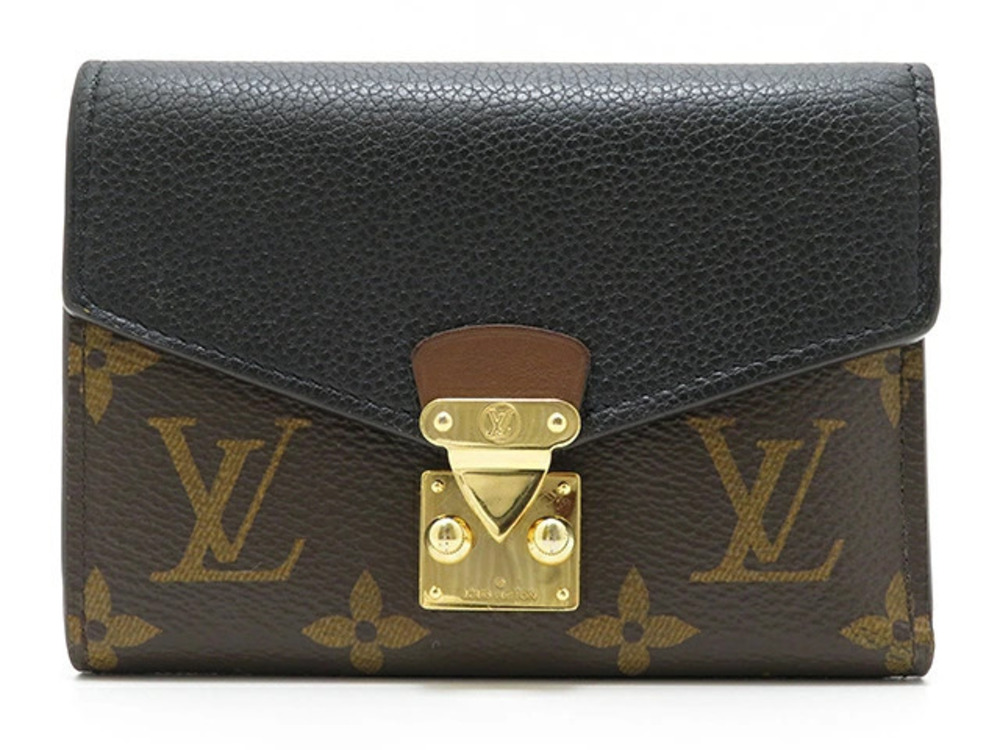 LOUIS VUITTON Wallet Accessories Portefeuille Pallas Compact Monogram Noir Black